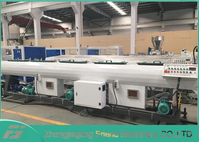 HDPE PPRのPEポリ塩化ビニールの機械を作るプラスチック管の放出ライン管の押出機 0