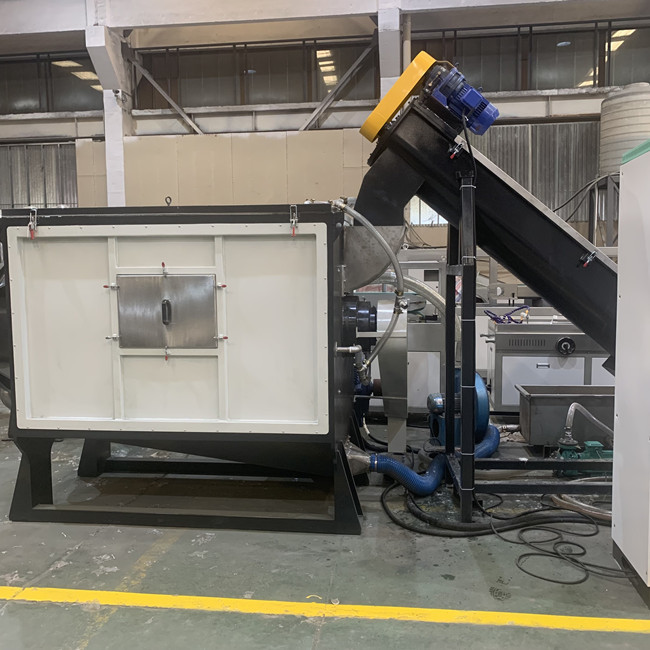 Washsing機能の300kg/H不用なプラスチック リサイクル ラインPLC制御 1
