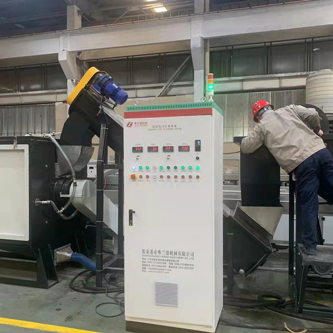 終わる14mm 500kg/H破片ペット プラスチック リサイクルのリサイクルの行 2